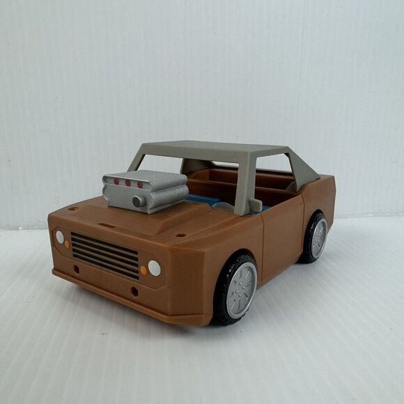 Roblox Plastic Brown Toy Car Gray Hardtop Muscle Car - Picture 5 of 11
